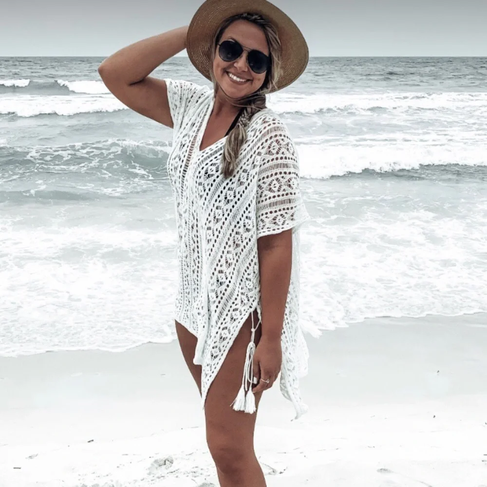 BRAND NEW WOMENS STYLISH BEACH COVER UP NWT - Picture 4 of 7